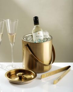 Pinzas para Hielo de Acero Inoxidable Dorado de Primera Calidad, Duraderas y Elegantes, Enfriador de Hielo con Capacidad Personalizable para Hogar, Bar, Fiesta, Hotel, Restaurante - Product Image 3