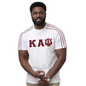 Maglietta Kappa Alpha Psi con Lettere Greche 1911 Bianca, Abbigliamento per Fraternità Greca con Design Classico, Comfort Premium e Stile Senza Tempo - Product Image 1