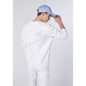 Sweat-shirt à capuche pour homme, personnalisé avec logo imprimé, épais, 100 % coton molletonné, délavé à l'acide, col rond, coupe ample, vêtement de sport hiver - Product Image 6