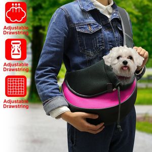 Trasportino Regolabile a Tracolla per Cani e Gatti, Borsa a Mano Libera con Cinghia Imbottita e Tracolla Traspirante per Animali Domestici di Piccola Taglia - Product Image 1