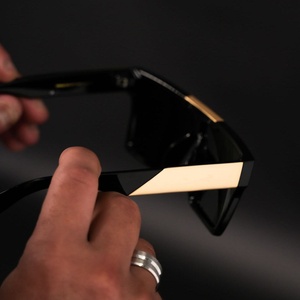 Lmamba 3403 New Oversized Frame Integrated <b>Sunglasses</b> for Men Women Personality Fashion Retro Trend Large square Frame Shade - Product Image 3