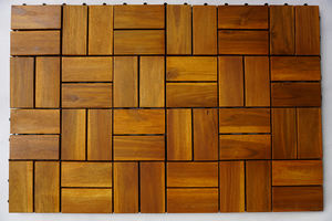 Azulejos de suelo de acacia de madera de 8 listones de alta calidad, 12mm de espesor, superficie de bloqueo de diseño moderno directamente del proveedor de Vietnam - Product Image 2