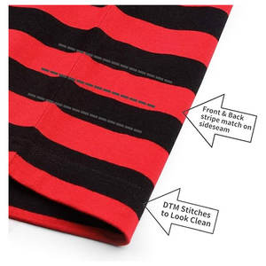 Camiseta a Rayas para Hombre, Manga Corta, Cuello Redondo, Algodón, Ligera, Informal, Cómoda, para Uso Diario, a la Moda - Product Image 5