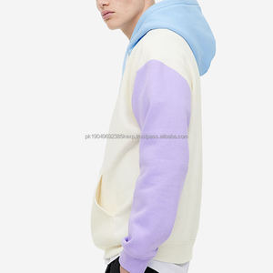 OEM de alta calidad Puff impresión de pantalla parche bordado trabajo capucha canguro bolsillo algodón de gran tamaño Streetwear sudaderas con capucha - Product Image 3