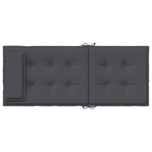 Juego de 4 Cojines para Silla de Respaldo Alto Color Antracita para Uso en Exteriores - Product Image 6