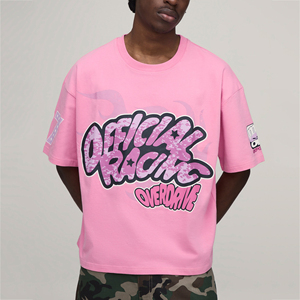 Camiseta Personalizada para Hombre con Serigrafía, Diseño Gráfico OEM, Estilo Urbano, Manga Corta, Cuello Redondo, Prenda Casual de Moda - Product Image 1