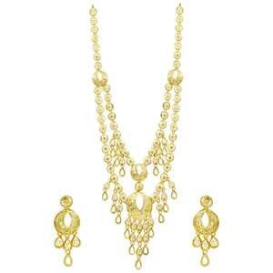 ชุดเครื่องประดับเจ้าสาวแบบยาวสไตล์ดูไบ ทองคำแท้ 14K 18K 24K ขายส่ง ชุดเครื่องประดับแฟชั่นสไตล์ตุรกี ชุดเครื่องประดับดีไซน์ดั้งเดิม - Product Image 4