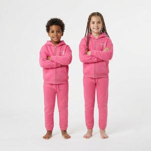 Conjunto Deportivo Infantil al por Mayor, Sudadera con Capucha y Cremallera Completa, Pantalones Deportivos, Estampado Personalizado, Ropa Casual de Alta Calidad, Fabricante - Product Image 5