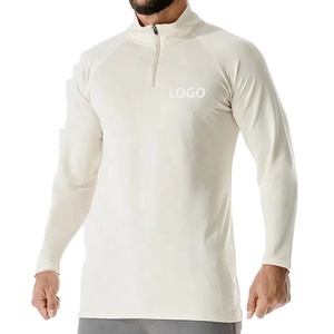 Custom High Quality <b>Hoodies</b> Plain Men's Oversize 1/4 Zip Raglan Sleeve Fitted Pullover Gym <b>Workout</b> <b>Hoodies</b> Sweatshirts - Product Image 4