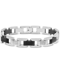 Bracciale di diamanti da uomo (1/2 ct. T. w.) in acciaio inossidabile, creato per | Macacy's - Product Image 1