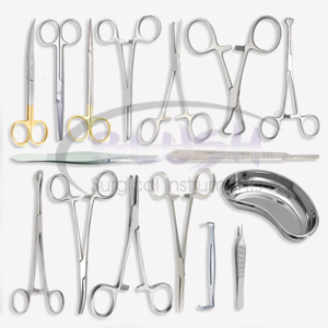 17-Piece Large Steel Surgical Kit Manual Power Source Deep Surgery Set <b>Veterinary</b> <b>Instruments</b> CE Certified By Blush Surgical - Product Image 1