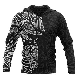 Sweat-shirts polynésiens à manches longues imprimés par sublimation, design personnalisé, faible MOQ, 100 % coton molletonné, vêtements de sport à capuche pour l'hiver - Product Image 1