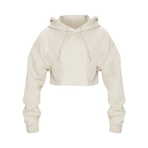 Sudadera con Capucha Corta para Mujer, de Algodón Tejido, Estilo Oversize, para Verano, de Secado Rápido, Manga Corta - Product Image 2