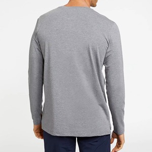 T-shirts respirants à manches longues pour hommes, vente en gros B2B, impression personnalisée, hauts de sport légers pour la gym et l'été, OEM, vierges - Product Image 2