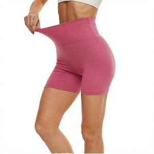 High Quality Women Custom Logo Elastic Waist Hip Lifting Fitness Sports Short Breathable Sweat Wicking Silm Fit Gym Bike Short - Product Image 4