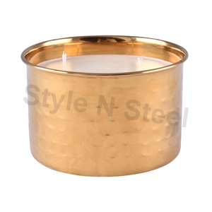 Portavelas de Oro C HM Hecho a Mano con Cera de Soja Aromática para Decoración - Navidad, Pascua, Cumpleaños y Día de San Valentín - Product Image 2