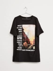 Venta al por mayor personalizada señoras de manga corta Premium camiseta ecológica Jersey estampado patrón Casual Loose Fit Logo diseño camisetas para - Product Image 4