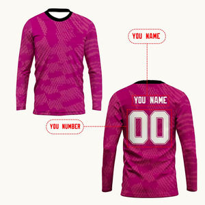 T-shirt à manches longues pour homme, coupe classique, col en V, respirant, écologique, 220 GSM, polyester, de bonne qualité, entièrement sublimé - Product Image 4