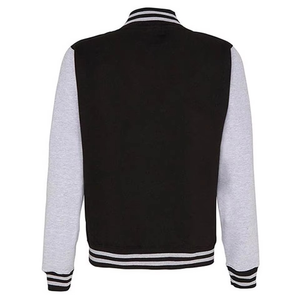 Chaqueta de béisbol unisex de alta calidad para hombre de talla grande de cuero Varsity Stand High Street College, mezcla de algodón y poliéster, teñida lisa - Product Image 5