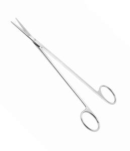 กรรไกรตัดหลอดเลือดแบบตรง 7 นิ้ว ใบมีดเฉียง ปลายทู่ ด้ามจับแบบวงแหวน อุปกรณ์ผ่าตัด เกรดทางการแพทย์ ได้รับการรับรองมาตรฐาน CE - Product Image 1