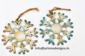 Ornements de Noël en bois découpés au laser, décorations rustiques à suspendre pour les fêtes, artisanat DIY, boules de Noël pour l'arbre, vente en gros, lot de 10 ornements - Product Image 5