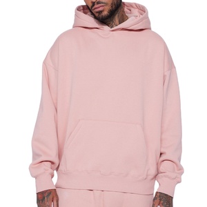 Sudadera con Capucha de Estilo Urbano para Hombre, 100% Algodón, Gruesa, con Estampado de Logotipo 3D, Sudadera con Capucha Completa para Hombre - Product Image 1