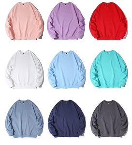 Sudadera Unisex de Cuello Redondo, 100% Algodón Orgánico, Tejido de Punto, Corte Regular, Color Sólido, Logotipo Personalizado, Impresión Frontal, Servicio OEM - Product Image 2
