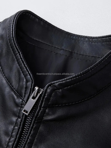 แจ็กเก็ตหนังของผู้ชายทรงพอดีตัวปกติเสื้อแจ็กเก็ตแฟชั่นใหม่ล่าสุดดีไซน์พรีเมี่ยม - Product Image 3