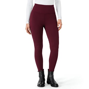 Leggings de equitación de cintura alta con silicona en todo el asiento para mujer, con logo personalizado, compresión, transpirables y que absorben la humedad, para hombre - Product Image 1