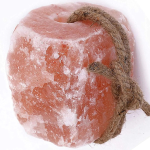 Sel rose de l'Himalaya naturel de haute qualité pour animaux, forme naturelle, export premium, certifié ISO HACCP, avec corde de suspension, fabricant - Product Image 2
