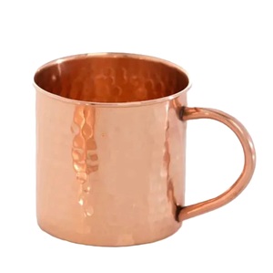 Hammered Copper <b>Moscow</b> <b>Mule</b> Mug Set Round Vintage Style Metal Drinkware Party Use All Occasions Home Use Drink Serving Mug - Product Image 3