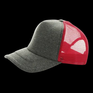 Gorra Trucker Unisex de 6 Paneles, Malla Gris y Naranja en Contraste, Cierre Trasero Ajustable, Estilo Casual para Adultos - Product Image 3