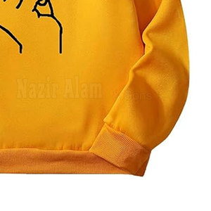 เสื้อสเวตเตอร์พิมพ์ลายพัฟแนวสตรีทแวร์เสื้อสวมหัวลำลองแขนยาวทรงหลวมใส่สบายใส่กลางแจ้งแฟชั่นทนทาน - Product Image 6
