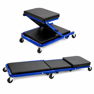 Multifunction Padded <b>Stool</b> Convertible Garage Creeper <b>with</b> <b>Wheels</b> Adjustable Workshop Creeper Seat OEM/ODM GAPSTL033 - Product Image 1