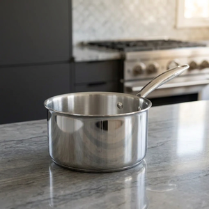 Premium 18cm Triply Stainless Steel Saucepan 304 Grade Heavy Duty Cooking <b>Pot</b> with Lid <b>for</b> <b>Induction</b> Gas Stove Home - Product Image 6