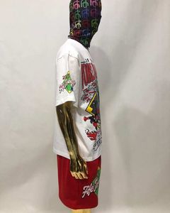 T-shirt vintage délavé à l'acide pour homme, logo personnalisé, 100 % coton, style streetwear hip-hop, coupe longue, OEM disponible, 2026, surdimensionné - Product Image 3