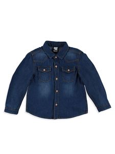 Chemise en jean à manches longues pour garçons, coton respirant de haute qualité, style décontracté, vêtements pour garçons, logo personnalisé - Product Image 6
