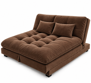 Canapé-lit moderne émeraude Smile convertible 3-en-1 pour chambre, appartement, villa, salon avec structure en bois et assise en dacron - Product Image 1