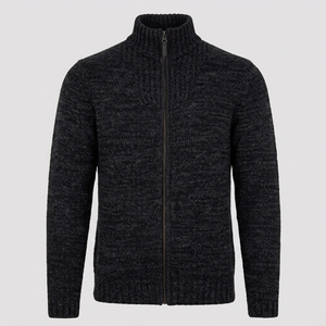Suéter cárdigan de mezcla de lana para hombre, mezcla de lana cálida y cierre frontal clásico con botones, fabricante y proveedor mayorista de prendas de punto personalizadas - Product Image 3