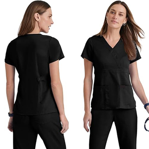 Uniformes Médicos de Manga Corta para Hombre, Conjuntos de Uniformes de Hospital a la Moda, Tejido de Spandex/Poliéster con Detección de Agujas - Product Image 6