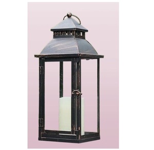 Modern Selling Eco-Friendly Metal And Glass Candle <b>Lantern</b> With Shiny <b>Black</b> Finished Candle <b>Lantern</b> for Outdoor & Indoor - Product Image 2