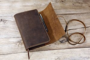 ปกสมุดบันทึกหนังกลับเนื้อนุ่มสัมผัสกำมะหยี่ ปกสมุดโน้ตหนัง ขายส่งเครื่องเขียนงานฝีมือ LBC-0009 - Product Image 2