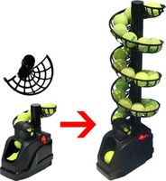 Máquina de lanzamiento de entrenamiento de bateo de tenis