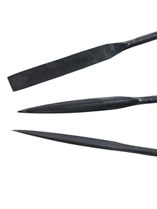Lot en gros OEM/ODM de 3 types de lames industrielles professionnelles de 200 mm D20 (triangle, demi-rond, carré) pour coupe lisse et extrémité conique - Product Image 3