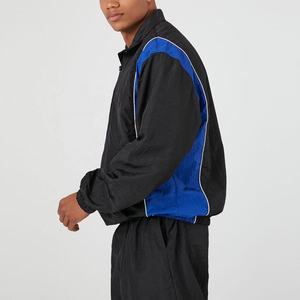 Conjunto Deportivo Unisex Estampado con Bloques de Color, Manga Larga, Cierre de Cremallera, Corte Holgado, Transpirable, de Poliéster, para Verano - Product Image 2
