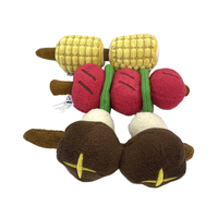 Perla Indestructible Squeaky BBQ Simulation Champignon Câlin Jouet à Mâcher pour Chiens Drôle Polyester Peluche Jouet Toutes Les Vacances