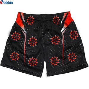 Comfortable Men's Summer Sublimated Gym Men's Short Custom Printing Solid Color Mesh Short Beachwear Short Elastic Waist - Product Image 1