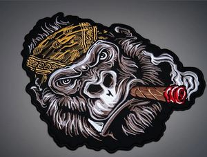 Patch brodé de luxe KONG CIGAR pour gilets de moto personnalisés - Vente en gros - Product Image 3