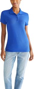 Camiseta Polo de Punto de Manga Corta Rosa Claro para Mujer, Fabricada Bajo Demanda, Color Sólido, Largo Regular, ODM - Product Image 2