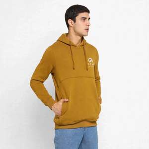 Sweat à capuche d'hiver pour homme GYM ACTIVE, vente en gros, respirant, 100% coton tricoté, 340 GSM, imprimé lettres - Product Image 5